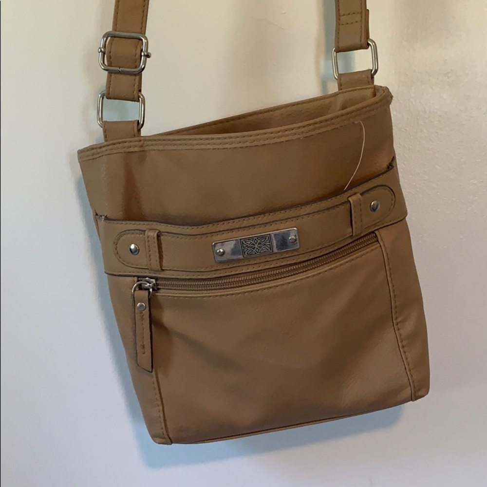 Neutral crossbody purse